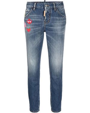 DSquared² パッチディテール ジーンズ - ブルー