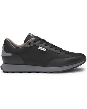 HUGO Panelled Trainers - Black