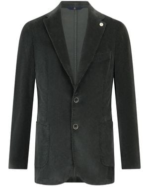 Brooks Brothers Corduroy-Textured Blazer - Black