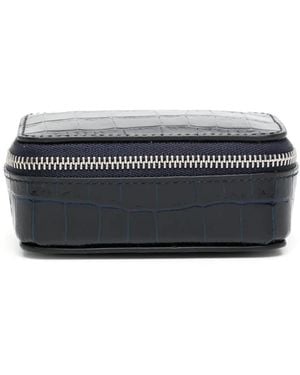 Smythson Joyero Con Efecto De Piel De Cocodrilo - Gris