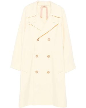 N°21 Double-Breasted Coat - Natural
