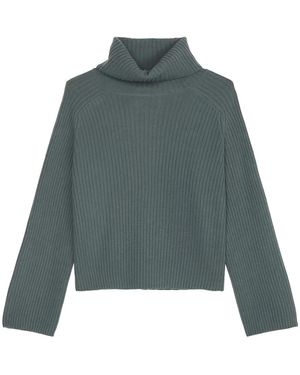 Marc O' Polo Ribbed Turtleneck Jumper - Green