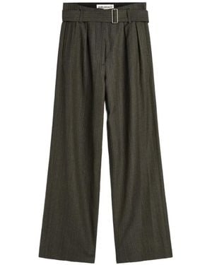 Our Legacy Soar Pinstriped-Wool Pants - Green