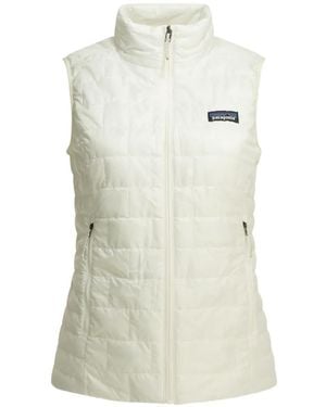 Patagonia Nano Puff Quilted Gilet - White