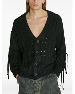 Guess Strap-Detail Cardigan - Black