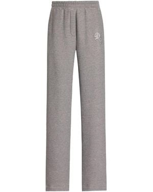 Dolce & Gabbana Logo-Patch Track-Pants - Gray