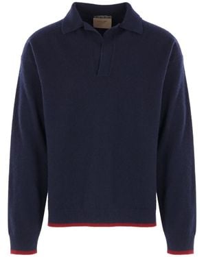 Federico Curradi X 10 Corso Como Contrasting-Trim Sweater - Blue