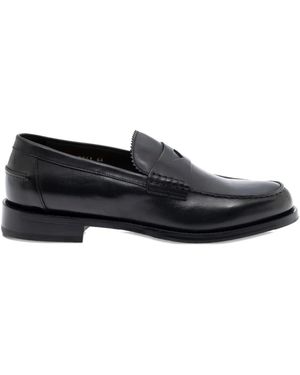 Doucal's Almond Toe Loafers - Black