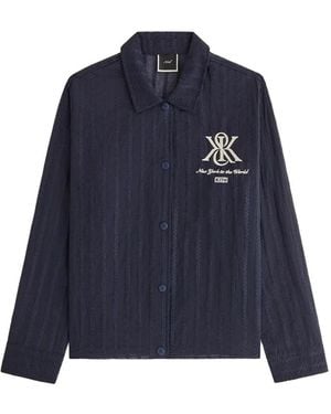 Kith Kieran Crest Coaches Jacket - Blue