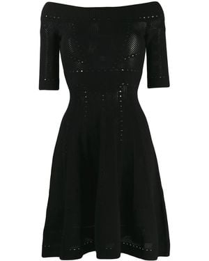 DSquared² Off-shoulder Knitted Dress - Black