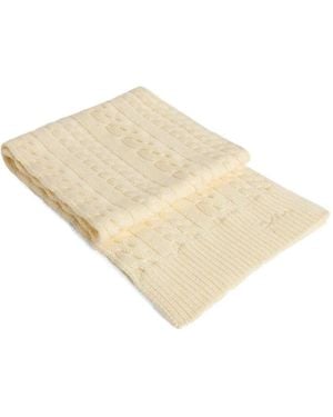 Golden Goose Knit Cable Journey Scarf - Natural