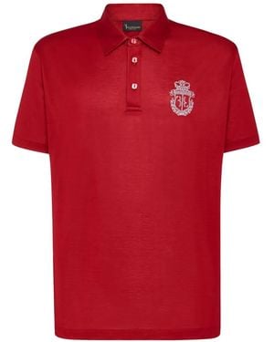 Billionaire Crest-Embroidered Polo Shirt