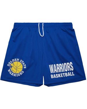 Mitchell & Ness Short Golden State Warriors Hardwood Classics Gameday - Blue