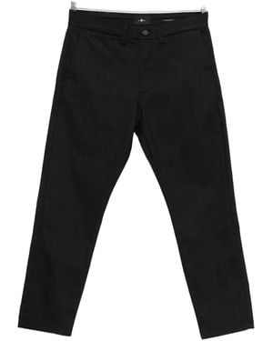 7 For All Mankind Cotton-Blend Trousers - Black