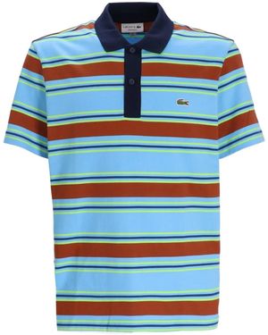 Lacoste Gestreiftes Poloshirt - Blau