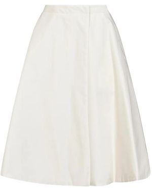 Moncler Wrap Flared Midi Skirt - White