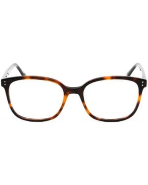 Pepe Jeans Tortoiseshell-Effect Rectangle-Frame Glasses - Black