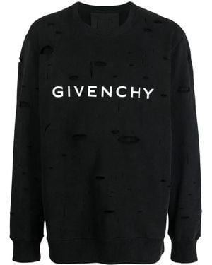 Givenchy Cotton Crew-Neck Sweatshirt - Black