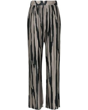 Lanvin Abstract-Print Pants - Grey