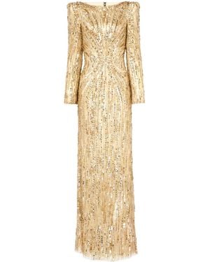 Jenny Packham Avalon ロングドレス - メタリック