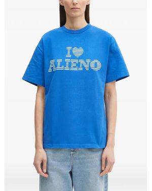 No Problemo I Heart Printed T-Shirt - Blue