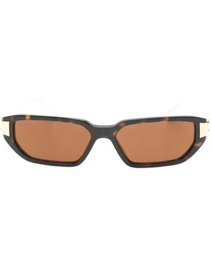 Cartier Panthère De Cartier Rectangle-Frame Sunglasses - White