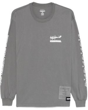 Yohji Yamamoto X Neighborhood Long-Sleeve T-Shirt - Grey