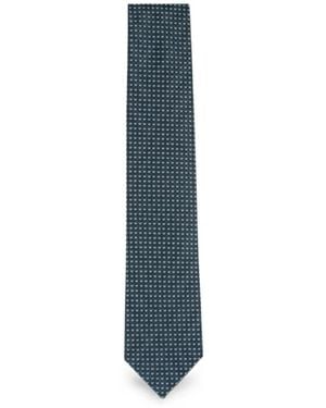 Brioni Geometrisch Gemusterte Krawatte - Blau