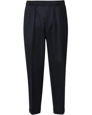 Michael Coal Tailored Buttoned Pants - Blue