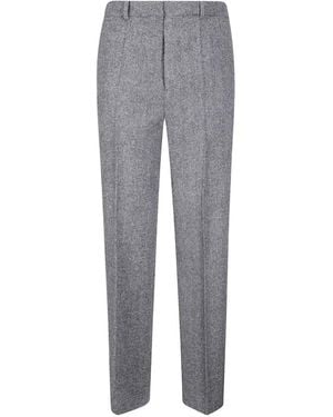 Maison Margiela Herringbone-Pattern Trousers - Grey