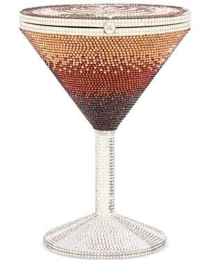 Judith Leiber Pochette Martini À Ornements - Blanc