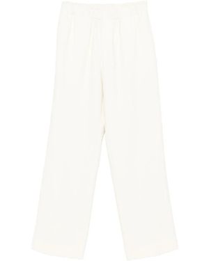 Sandro Elastic-Waistband Pants - White