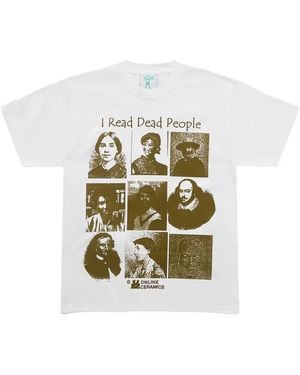 ONLINE CERAMICS I Read Dead People Graphic-Print T-Shirt - Metallic