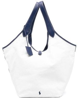 Polo Ralph Lauren Canvas Tote Bag - White