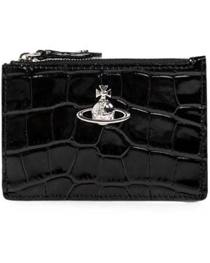 Vivienne Westwood Slim Long Card Holder - Black