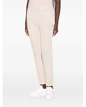 ARMANI EXCHANGE Logo Track Pants - White