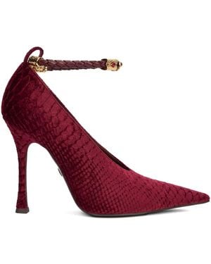 Roberto Cavalli Crocodile-Embossed Court Shoes - Red