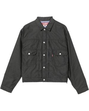 Junya Watanabe X Levi's Pinstripe Shirt Jacket - Black