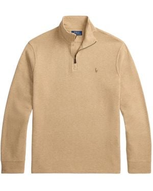 Polo Ralph Lauren Quarter-Zip Sweatshirt - Natural