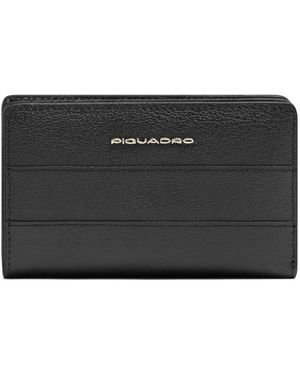 Piquadro Bi-Fold Wallet - Black