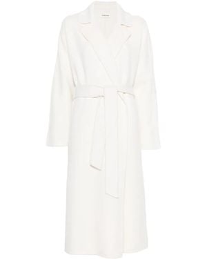 P.A.R.O.S.H. Manteau À Taille Ceinturée - Blanc