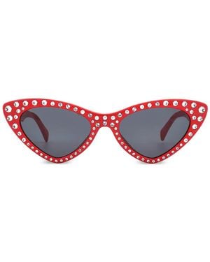 Moschino Lunettes De Soleil À Monture Papillon - White
