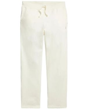 Polo Ralph Lauren Loopback Cotton Trousers - White