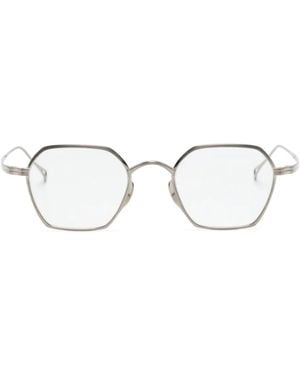 Kame Mannen Lunettes De Vue À Monture Géométrique - Métallisé