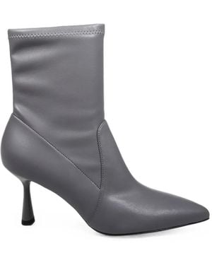 Sergio Levantesi Bottines Janet À Bout Pointu - Gris