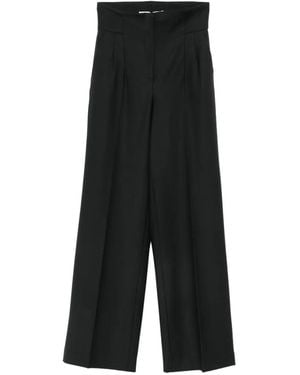 DE SANTIS Plissierte Hose - Schwarz