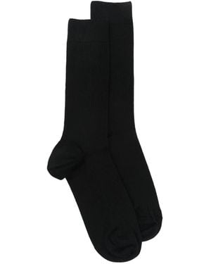 Sunspel Calcetines de canalé - Negro