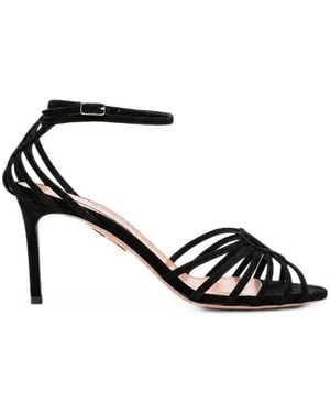 Aquazzura Strappy Heeled Sandals - Black
