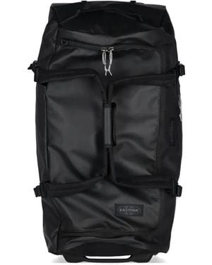 Eastpak Medium Trolley-Handle Buckled-Strap Luggage - Black