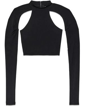 Purple Brand Cropped-Oberteil Mit Cut-Out - Schwarz